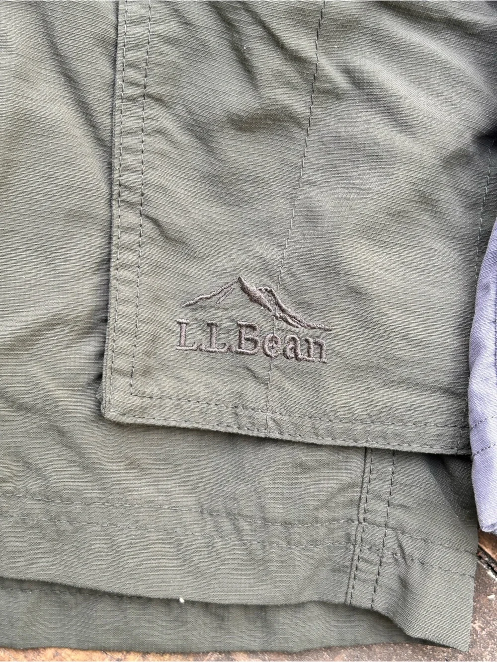 L.L. Bean Lot of 2 Cargo Shorts L Hiking Trail Outdoor Preppy Lightweight